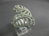 ESTATE LARGE .90CT ROUND DIAMOND 14KT WHITE GOLD MULTI LEAF CRISS CROSS FUN RING