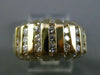 ESTATE WIDE 1.05CT DIAMOND 14K YELLOW GOLD CHANNEL WEDDING ANNIVERSARY RING 5750