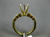 ESTATE .70CT DIAMOND 14KT 2 TONE GOLD FILIGREE SEMI MOUNT ENGAGEMENT RING #4953