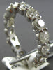 ESTATE 4.04CT DIAMOND 14K WHITE GOLD ROUND SHARE PRONG ETERNITY ANNIVERSARY RING
