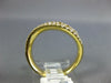 ESTATE .79CT DIAMOND 18KT YELLOW GOLD 3D ROUND CLASSIC THREE ROW SWIRL FUN RING