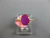 ESTATE 1.86CT RUBY 14KT YELLOW GOLD 3D CLASSIC OVAL SOLITAIRE SIMPLE FUN RING