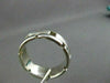 ESTATE WIDE 14KT WHITE GOLD SOLID BRICK LOOK MENS WEDDING RING HANDSOME!! #1007