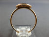 .44CT WHITE & BLACK DIAMOND 14K ROSE GOLD 3D CLASSIC ROUND CLUSTER HALO FUN RING