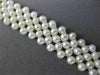 ESTATE WIDE & LONG AAA SOUTH SEA PEARL 14K YELLOW GOLD MULTI ROW BRACELET #26195