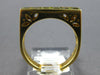 1.07CT DIAMOND & AAA GREEN AMETHYST 18K YELLOW GOLD SQUARE FILIGREE CHANNEL RING