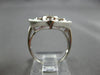 LARGE 1.17CT DIAMOND & AAA RUBY 18KT WHITE GOLD ENGAGEMENT RING 28179