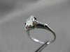 ESTATE WIDE .86CT DIAMOND MARQUISE 14KT WHITE GOLD 3 STONE ENGAGEMENT RING 22151