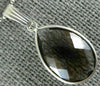 ESTATE 4.0CT AAA SMOKEY TOPAZ 14K WHITE GOLD 3D CLASSIC BEZEL PEAR SHAPE PENDANT