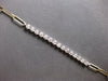 ESTATE .66CT DIAMOND 14KT 2 TONE GOLD 3D 15 STONE CLASSIC FLEXIBLE LOVE BRACELET