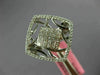 WIDE .68CT DIAMOND 18KT WHITE GOLD 3D ROUND & PRINCESS SQUARE OPEN FILIGREE RING