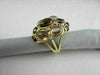 ESTATE LARGE 16.0CT ROUND DIAMOND & AAA SMOKEY TOPAZ 14KT YELLOW GOLD FUN RING