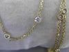 ESTATE 1.38CTW 12 DIAMONDS BY THE YARD 14K GOLD NECKLACE