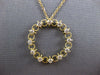 ESTATE .36CT DIAMOND 14KT YELLOW GOLD 3D FILIGREE CIRCLE OF LIFE LOVE PENDANT