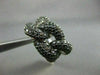 ESTATE WIDE 3.39CTW BLACK DIAMOND 14KT WHITE GOLD INFINITY FUN RING