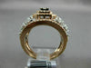 ESTATE LARGE 1.80CT DIAMOND 14KT 2 TONE GOLD CLUSTER DOUBLE HALO ENGAGEMENT RING