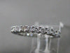 ESTATE 1.25CTW DIAMOND SHARE PRONG ETERNITY ANNIVERSARY 14KT W GOLD RING #20908
