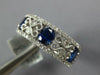 1.74CT DIAMOND & AAA SAPPHIRE 18K WHITE GOLD OVAL MULTI HEART FILIGREE LOVE RING