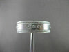 ESTATE WIDE DIAMOND 14K WHITE GOLD 3 STONE ETOILE MENS ANNIVERSARY RING #17838