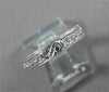ANTIQUE .30CT DIAMOND 14KT WHITE GOLD FILIGREE ETERNITY 3 DIMENSIONAL RING #1150