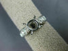 ESTATE 1.28CT DIAMOND 14KT WHITE GOLD 7 STONE SEMI MOUNT ENGAGEMENT RING #16313