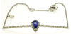 .36CT DIAMOND & AAA TANZANITE 14K WHITE GOLD 3D PEAR SHAPE & ROUND HALO BRACELET