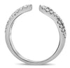 ESTATE .35CT DIAMOND 14KT WHITE GOLD 3D CLASSIC INFINITY TENSION LOVE RING