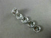 ESTATE 2.79CT ROUND DIAMOND 18KT WHITE GOLD 3D CLUSTER JOURNEY HANGING EARRINGS