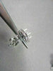 ANTIQUE .48CT 3D ROUND DIAMOND FILIGREE 14KT WHITE GOLD EARRINGS JACKET SETTINGS