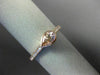 ESTATE .43CT DIAMOND & AAA MORGANITE 14K ROSE GOLD PEAR SHAPE SEMI ETERNITY RING