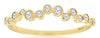 ESTATE 0.26CT DIAMOND 14KT YELLOW GOLD 3D CLASSIC ROUND BEZEL SWIRL FUN RING