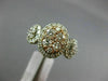 ESTATE WIDE 2.25CT DIAMOND 14K WHITE AND ROSE GOLD 3D OVAL HALO ANNIVERSARY RING