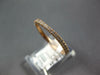 ESTATE .24CT DIAMOND 14KT ROSE GOLD CLASSIC 1.5MM SEMI ETERNITY ANNIVERSARY RING