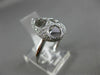ESTATE LARGE .60CT ROUND DIAMOND 14K WHITE GOLD 3D OPEN PAVE PEAR SHAPE FUN RING