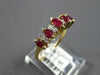 .89CT DIAMOND & AAA RUBY 14KT YELLOW GOLD 3D ROUND & MARQUISE ANNIVERSARY RING