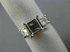 0.50CT PRINCESS DIAMOND 14KT WHITE GOLD 3 STONE SEMI MOUNT ENGAGEMENT RING #2872