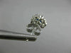 ESTATE 1.35CT DIAMOND & AAA SAPPHIRE 18KT WHITE GOLD 3D CLASSIC FLOWER EARRINGS