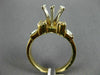 ESTATE WIDE .49CT DIAMOND 14KT YELLOW GOLD 3D SEMI MOUNT ENGAGEMENT RING #4117