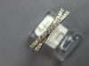 ESTATE .48CT DIAMOND 14KT YELLOW GOLD 3D CLASSIC CRISS CROSS INFINITY LOVE RING