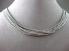 ESTATE 14KT WHITE & YELLOW GOLD MULTI STRANDED NECKLACE WITH LOBSTER LOCK #775