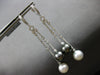LARGE 1.07CT DIAMOND AAA TAHITIAN & AAA SOUTH SEA PEARL 18KT WHITE GOLD EARRINGS
