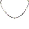 45.93CT DIAMOND & AAA MULTI COLOR SAPPHIRE 18KT WHITE GOLD BEZEL TENNIS NECKLACE