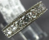 WIDE 1.23CT DIAMOND 18KT WHITE GOLD 10 STONE FILIGREE MILGRAIN ANNIVERSARY RING