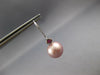 .07CT AAA RUBY & PINK SOUTH SEA PEARL 14KT WHITE GOLD LEVERBACK HANGING EARRINGS