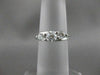 ESTATE .90CT DIAMOND 14K WHITE GOLD 3D PAST PRESENT FUTURE ENGAGEMENT RING 19561