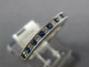 .52CT DIAMOND & AAA SAPPHIRE 18KT WHITE GOLD PRINCESS CHANNEL ANNIVERSARY RING