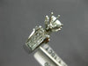 ESTATE WIDE 1.10CT DIAMOND 14KT WHITE GOLD 3D SEMI MOUNT ENGAGEMENT RING #11781