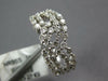 1.20CT DIAMOND 18KT WHITE GOLD MULTI ROW CRISS CROSS INFINITY ANNIVERSARY RING