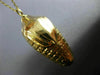 ANTIQUE LARGE 14K YELLOW GOLD CLASSIC CORN STALK HUSK PENDANT #20849