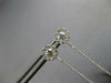 .76CT DIAMOND 14K WHITE GOLD 3D SOLITAIRE FLOWER CHANDELIER FUN HANGING EARRINGS